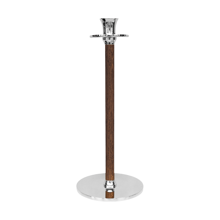 Alto Basso kynttilänjalka 30 cm - Nikkelöity messinki - Hilke Collection