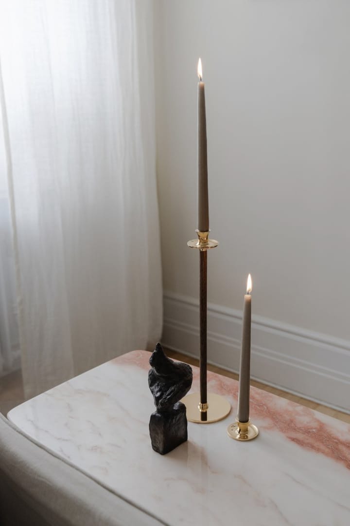 Alto Basso kynttilänjalka , Kiinteä messinki Hilke Collection