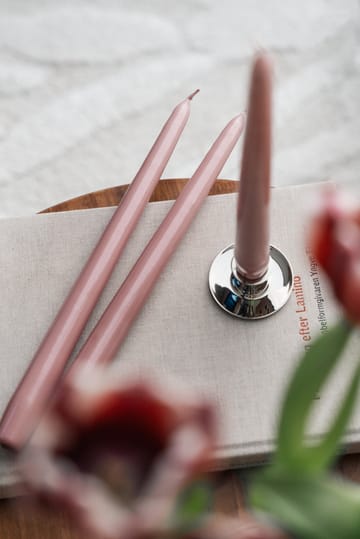 Herrgårdsljus kynttilät 30 cm 6-pakkaus - Metallinen vaaleanpunainen - Hilke Collection
