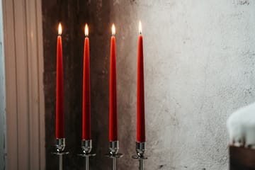 Herrgårdsljus kynttilät 30 cm 6-pakkaus - Punainen kiilto - Hilke Collection