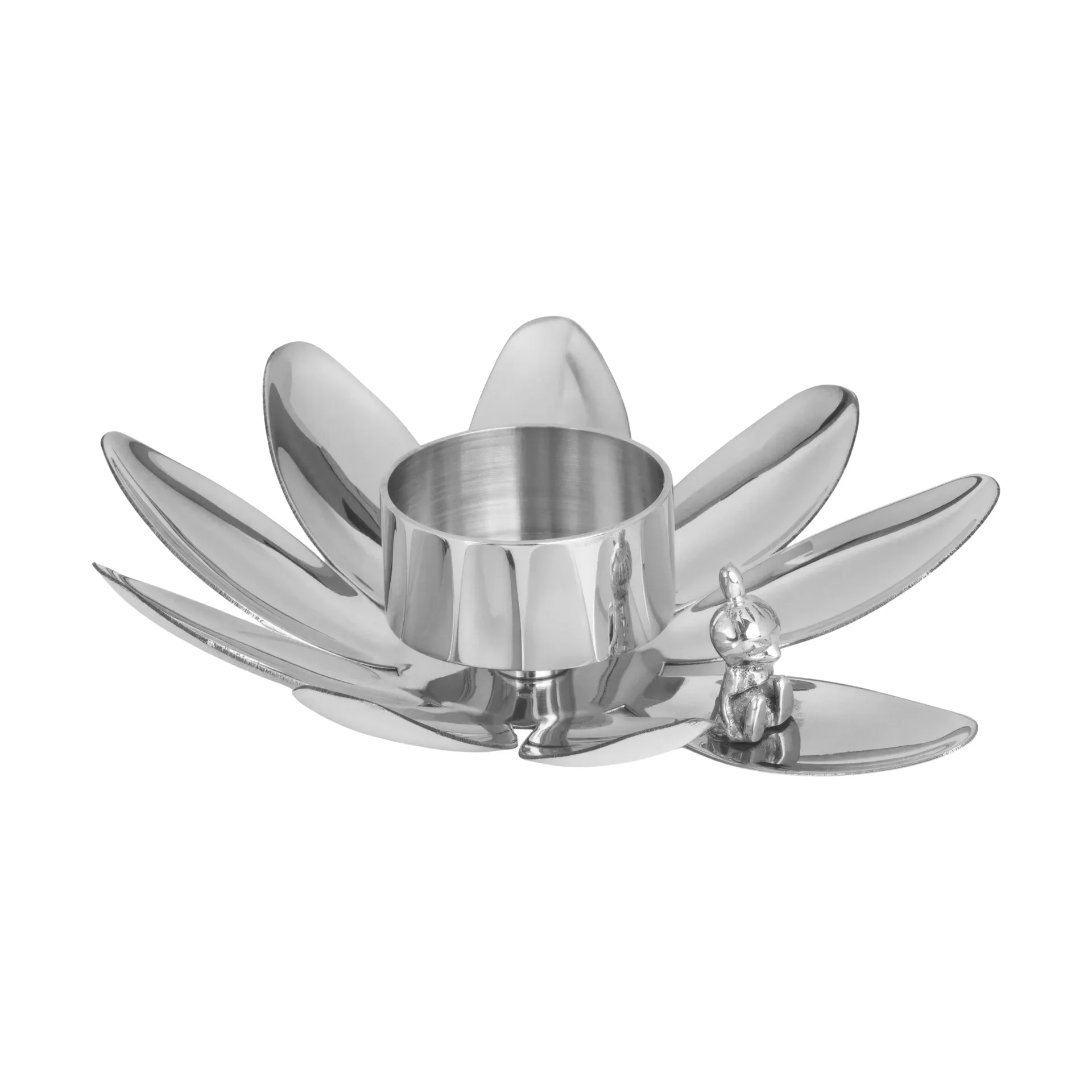 Hilke X Mumin Pikku Myy kynttilänjalka, Nikkelöity messinki. Hilke Collection