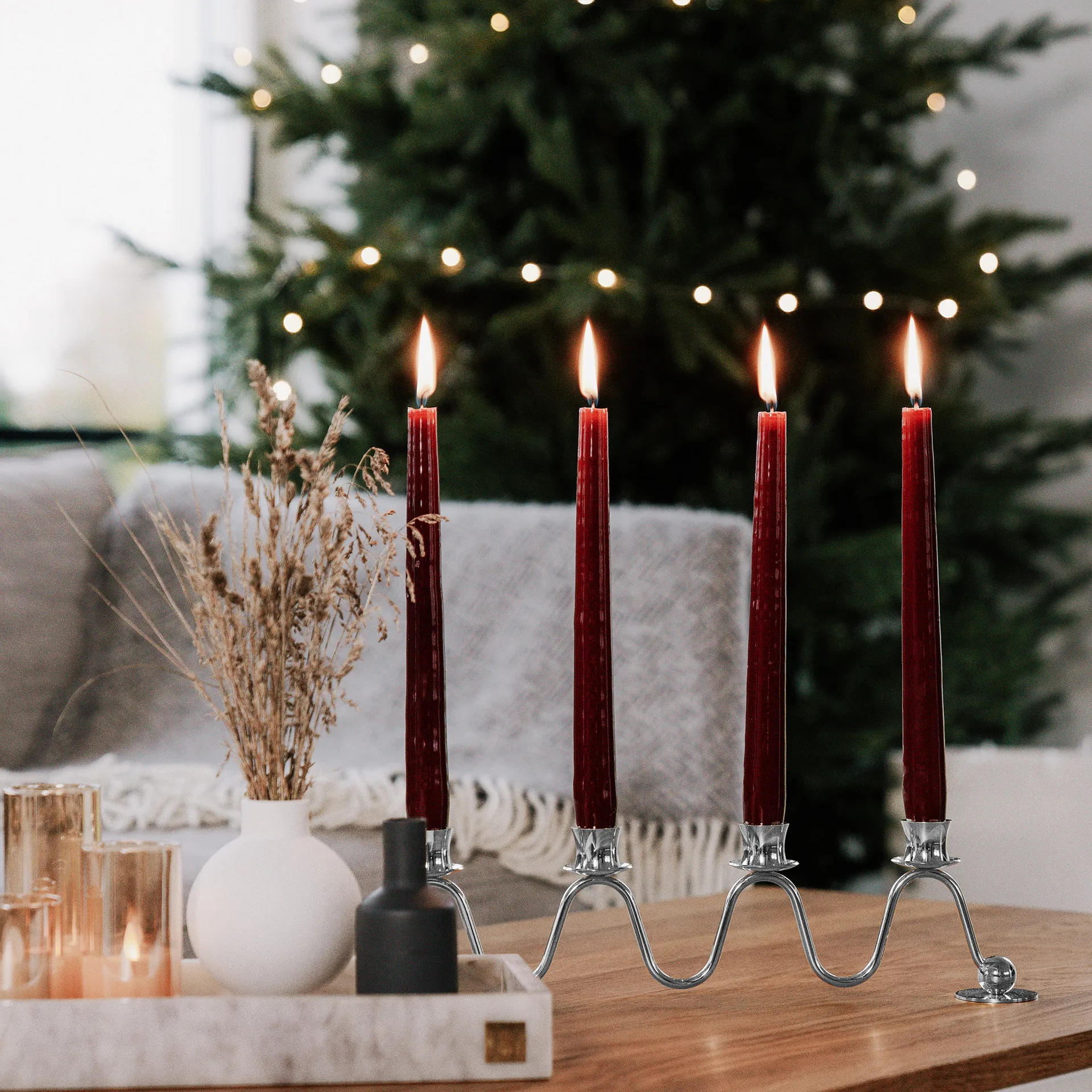 Lignano Sabbiadoro -adventtikynttelikkö, Nikkelöity messinki Hilke Collection