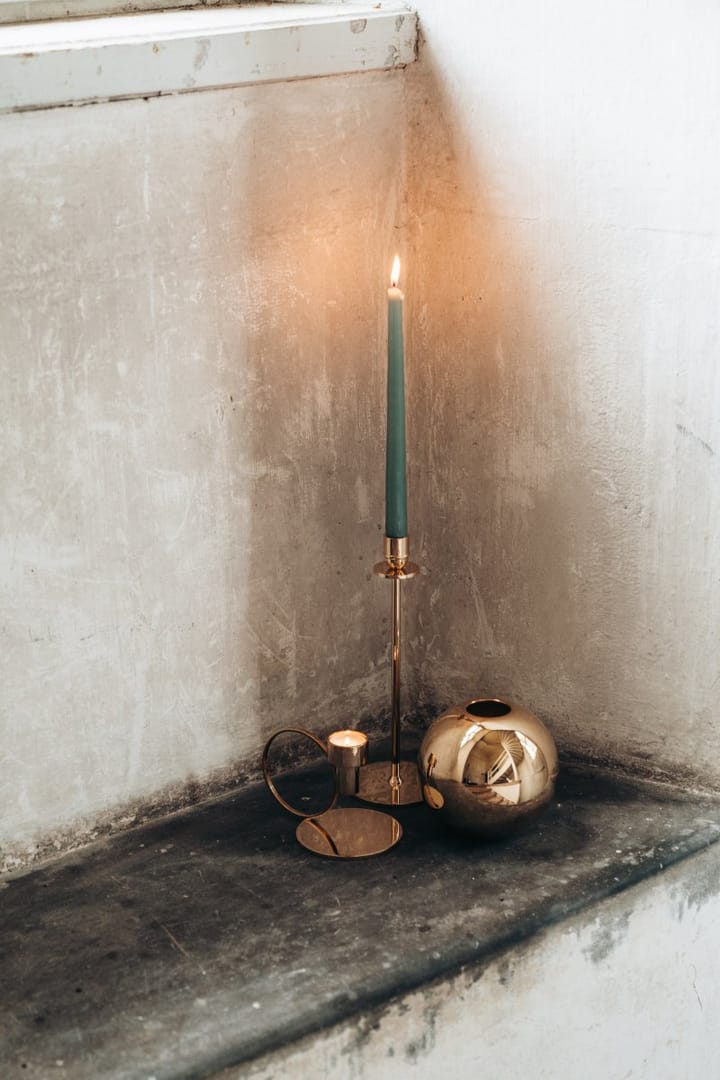 Luce Del Sole kynttilänjalka 30 cm , Kiinteä messinki Hilke Collection
