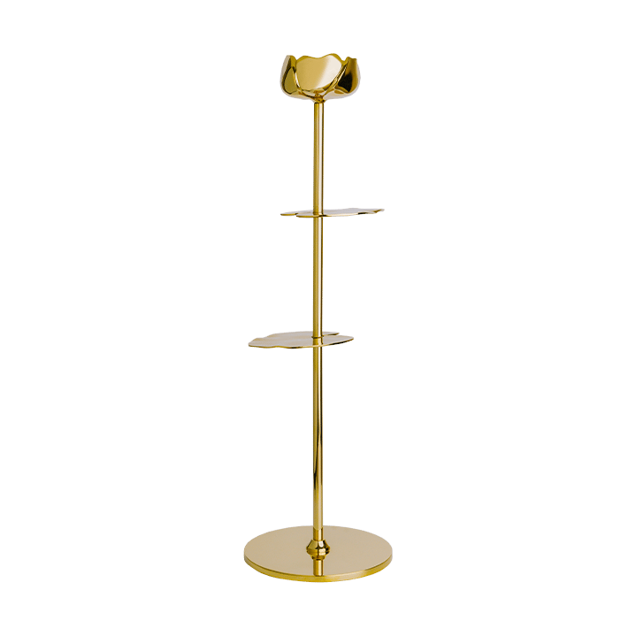 Ninfea Alta kynttilänjalka 30 cm, Messinki Hilke Collection