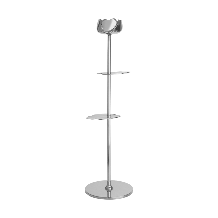 Ninfea Alta kynttilänjalka 35 cm - Nikkelöity messinki. - Hilke Collection