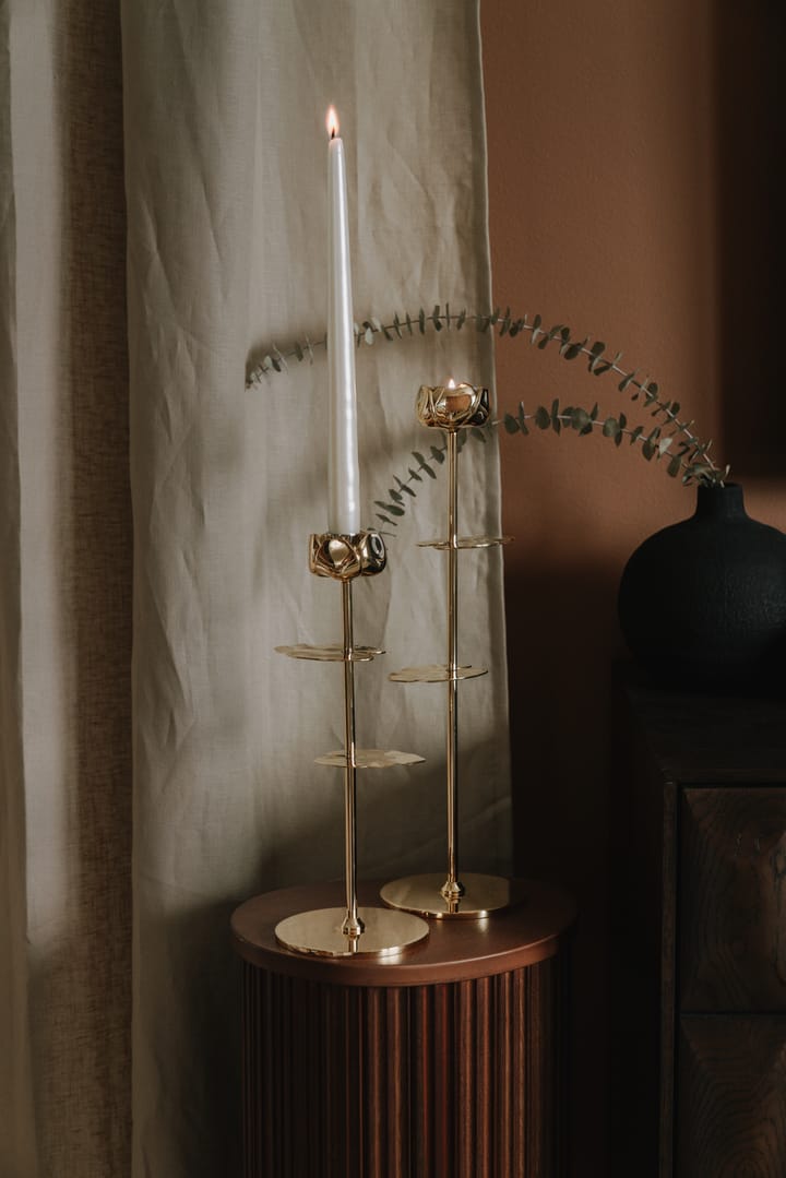 Ninfea Alta kynttilänjalka 40 cm, Messinki Hilke Collection