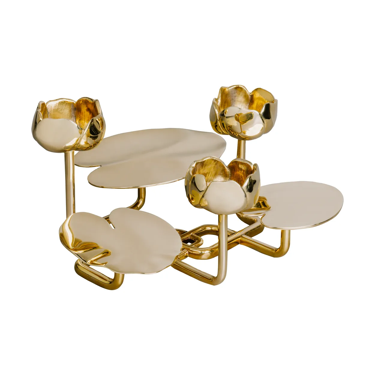 Hilke Collection Ninfea grande kynttilänjalka Messinki