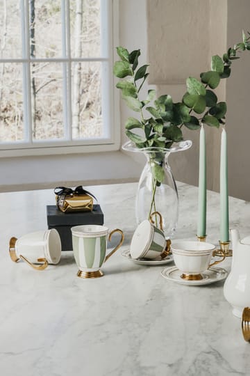 Strisce Tortora kuppi ja lautanen - 22 cl - Hilke Collection