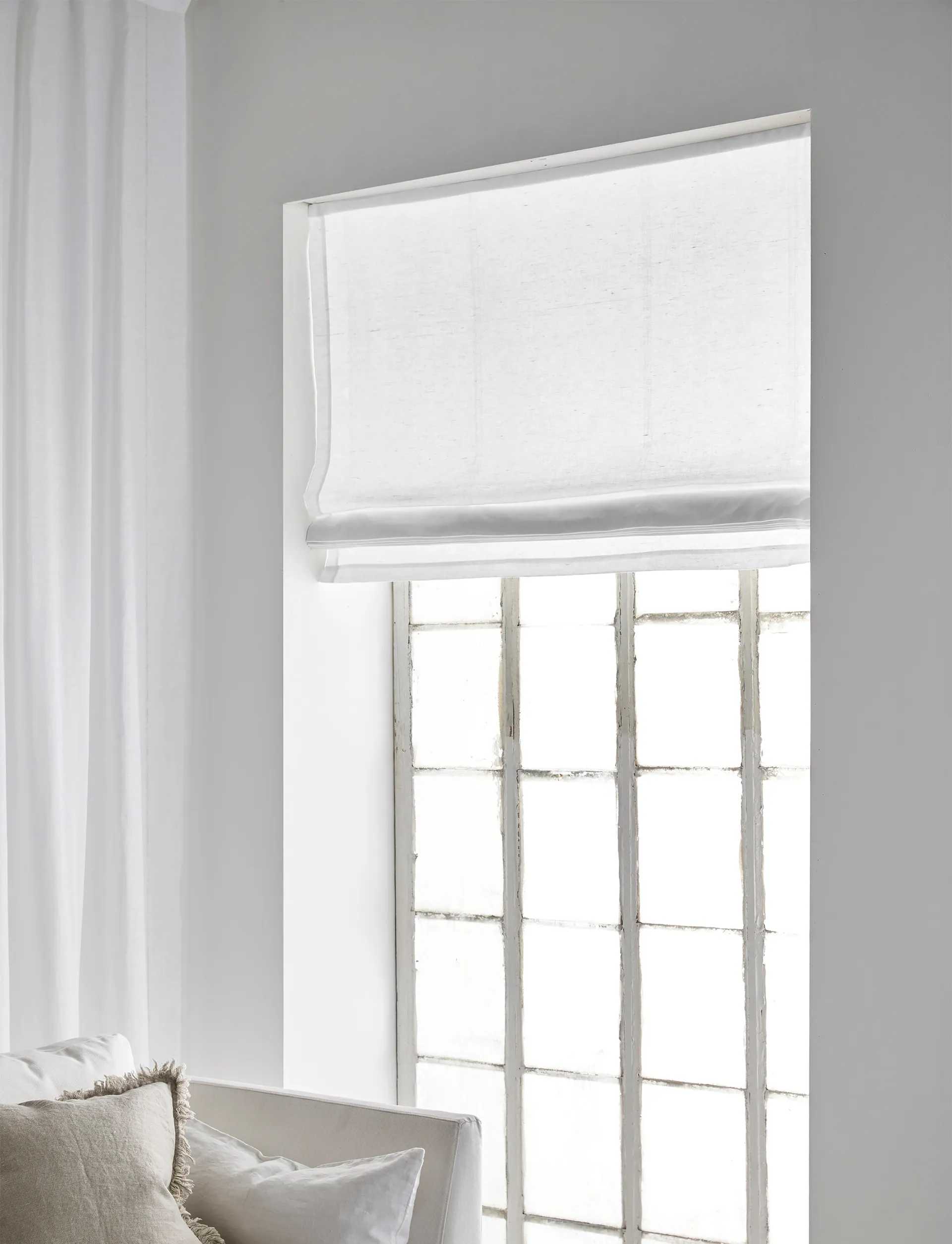 Ebba hissiverho Optical White, 60x180 cm Himla