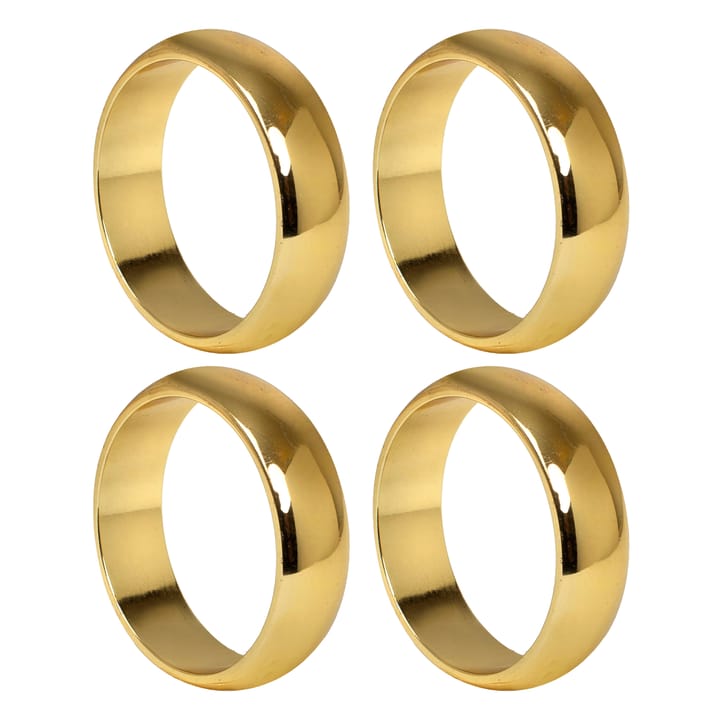 Monaco lautasliinarengas Ø 4 cm 4-pakkaus - Brass - Himla