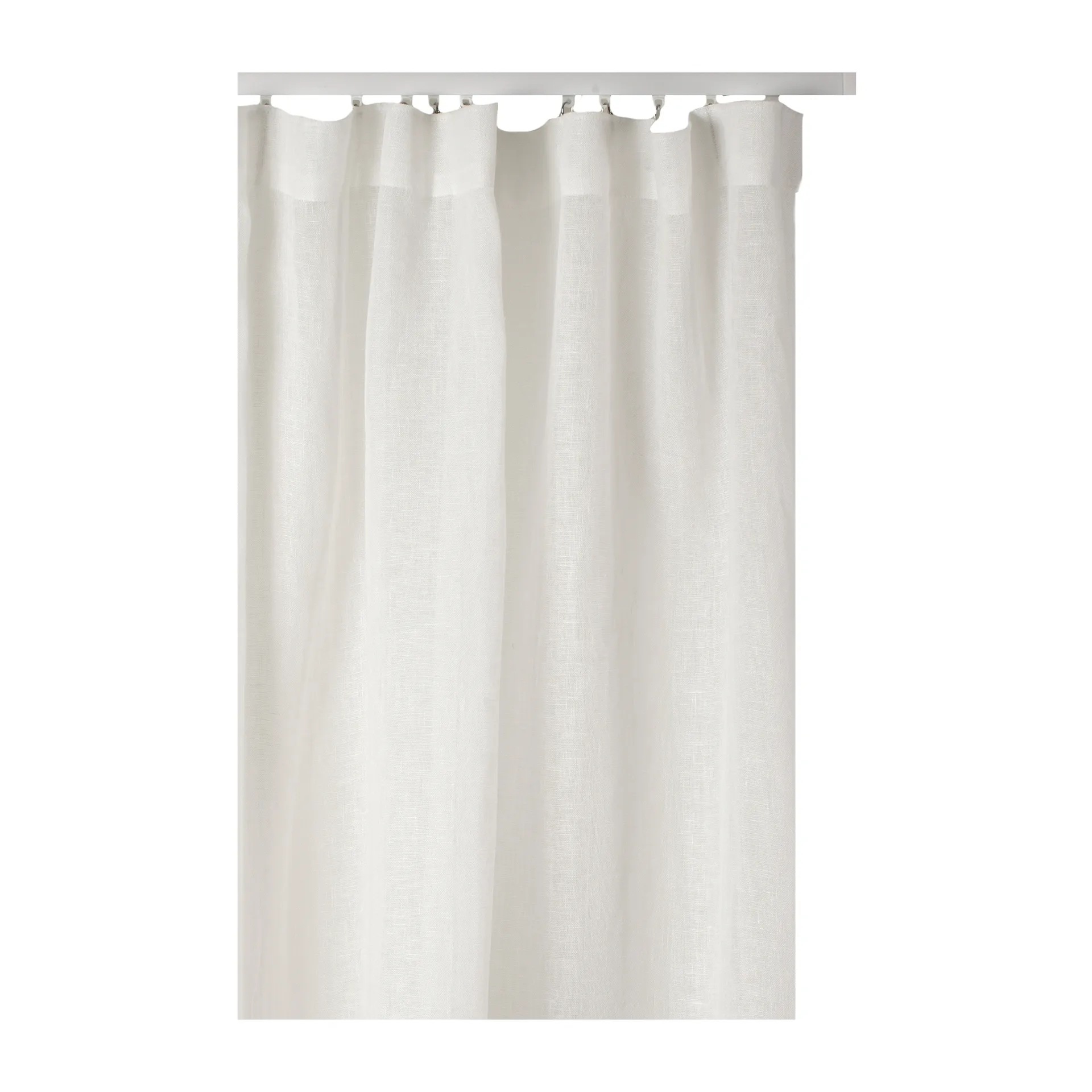 Sirocco verho rypytysnauhalla 135 x 250 cm, White Himla