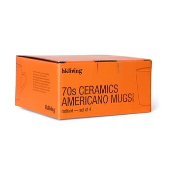 70's ceramics Americano muki 4 kpl 26 cl - Radiant - HKliving