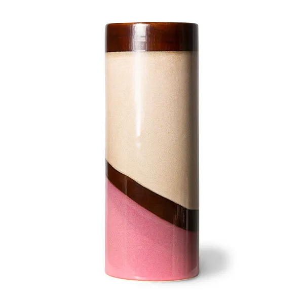 70s ceramics vaasi L Ø9,5x25 cm, Dunes HKliving