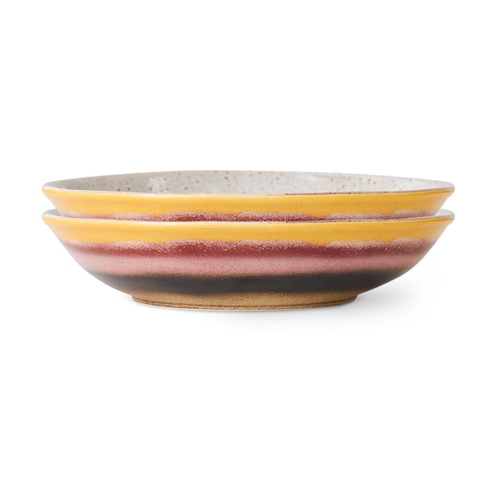 70's curry kulho 21,7x21 cm, 2-pakkaus - Hibiscus - HKliving