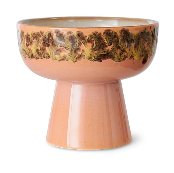 70's tapaskulho jalalla L Ø12,5x11 cm - Lush - HKliving