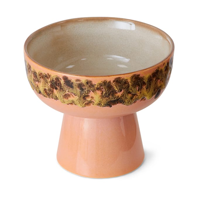 70's tapaskulho jalalla L Ø12,5x11 cm, Lush HKliving