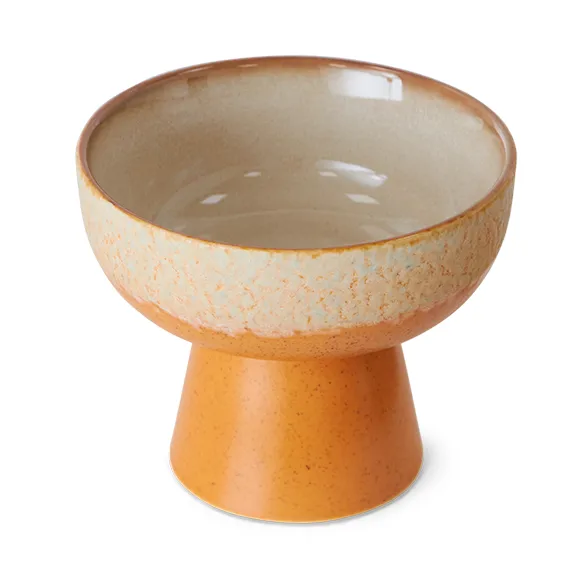 70's tapaskulho jalalla S Ø11x9,5 cm, Dunes HKliving