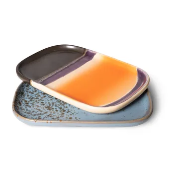 70's tarjotin pieni 2-pakkaus - Berry/Jupiter - HKliving