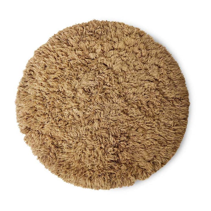 Fluffy matto pyöreä, Ø 200 cm, caramel HKliving