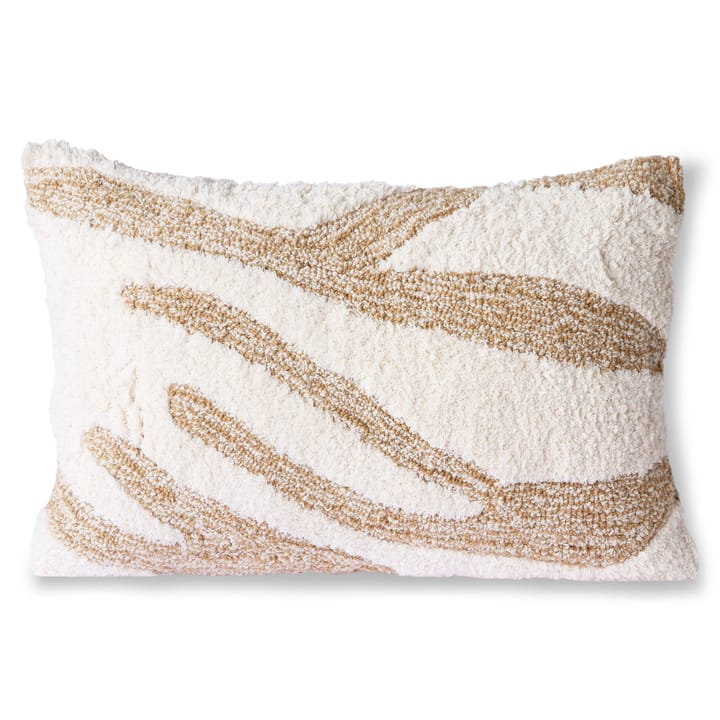 Fluffy tyyny 35x55 cm, Valkoinen-beige HKliving