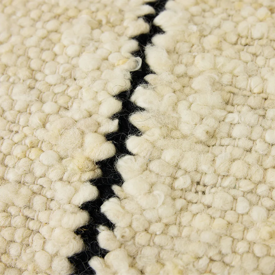 Natural wool striped tyyny 30x50 cm, Valkoinen HKliving