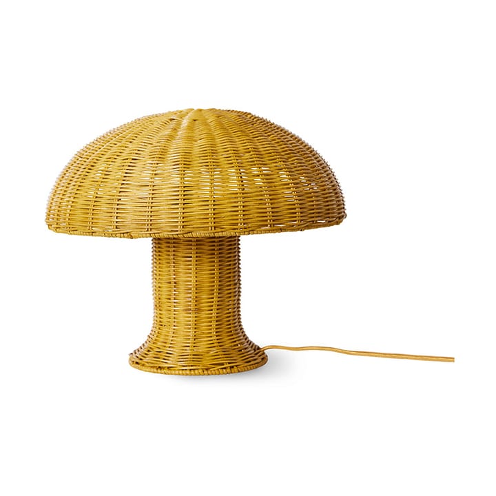 Rattan pöytävalaisin - Mustard - HKliving