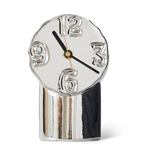 Retro keraaminen kello 17,5 cm - Chrome - HKliving