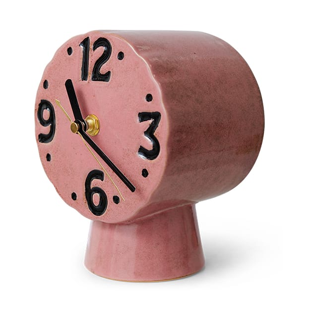 Retro keramiikkakello 16,2 cm, Pinkki HKliving