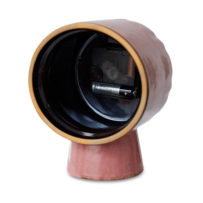 Retro keramiikkakello 16,2 cm, Pinkki HKliving