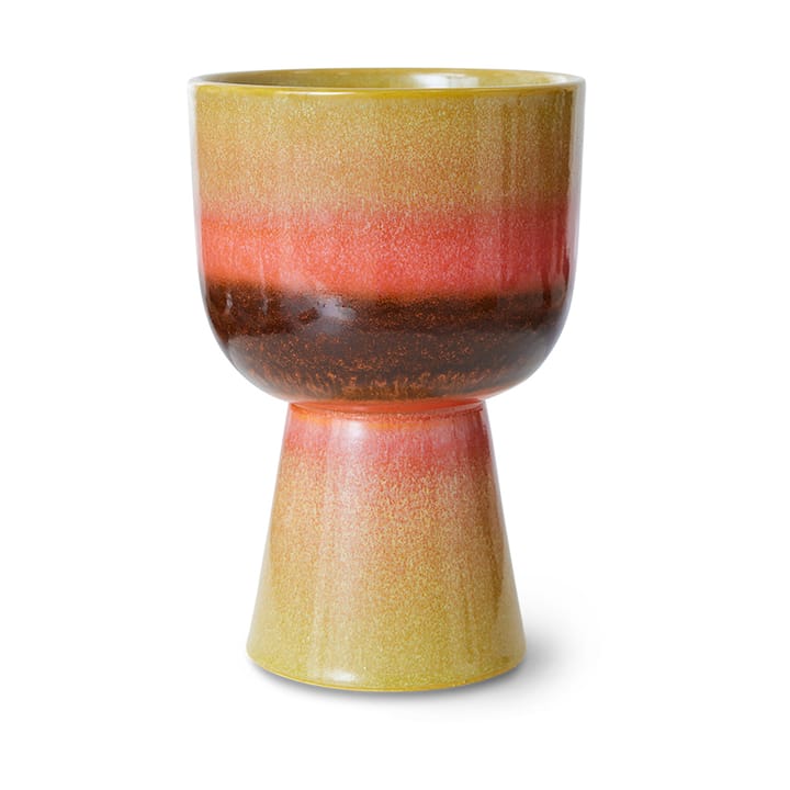 Retro kukkaruukku Ø16,5 cm - Lime green - HKliving