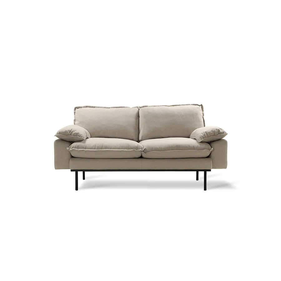 Retro sohva 2-istuttava 175 cm, Beige HKliving