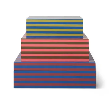 Säilytyslaatikko kannella 3 osaa - Dusk - HKliving