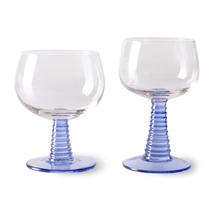 Swirl viinilasi korkea, Blue HKliving