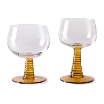 Swirl viinilasi korkea - Ochre - HKliving