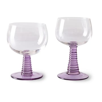 Swirl viinilasi korkea - Purple - HKliving