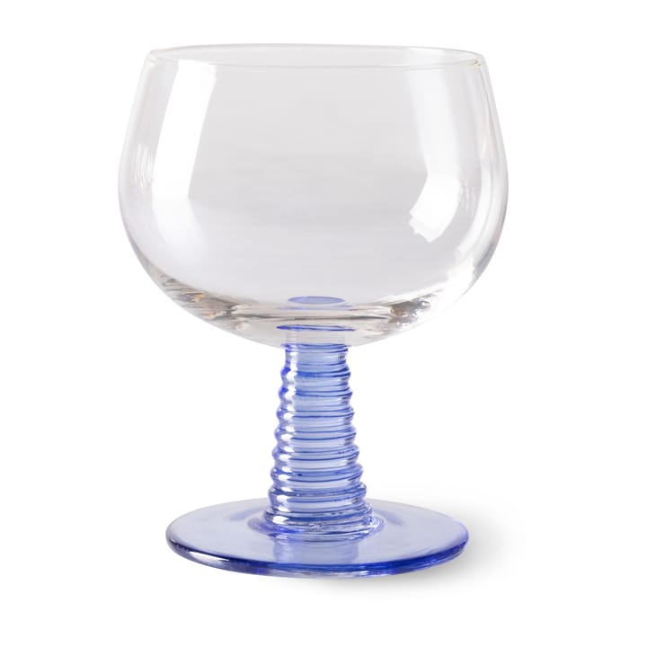 Swirl viinilasi matala, Blue HKliving