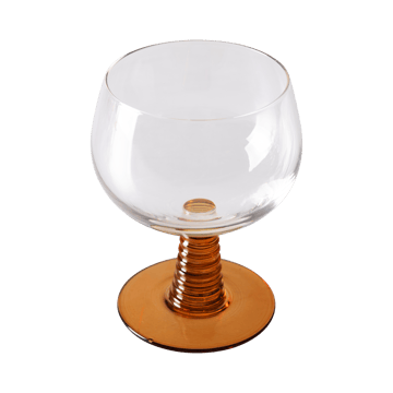 Swirl viinilasi matala - Ochre - HKliving