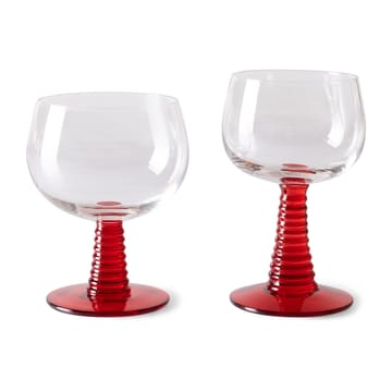Swirl viinilasi matala - Red - HKliving