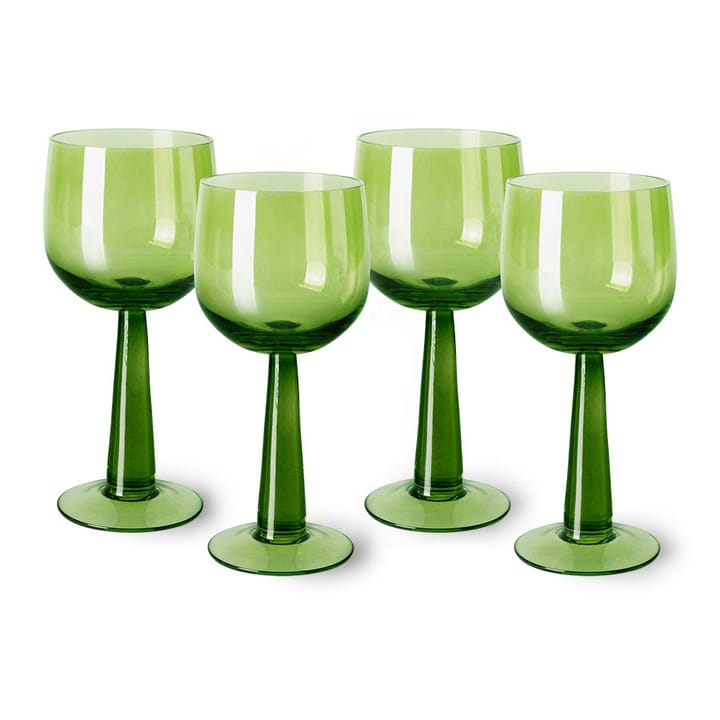 The Emeralds Viinilasit Korkea 4-pakkaus 20 cl - Limenvihreä - HKliving