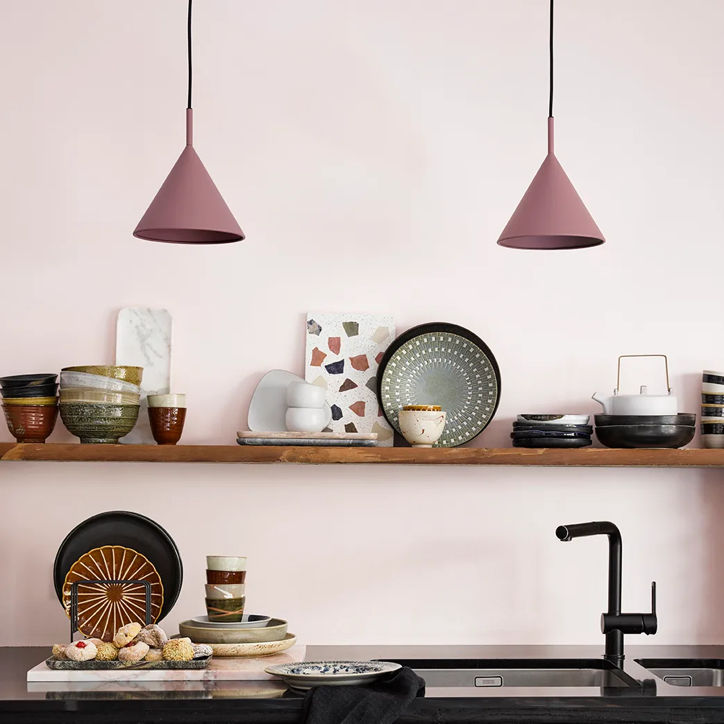 Triangle kattolamppu M, Matt purple HKliving