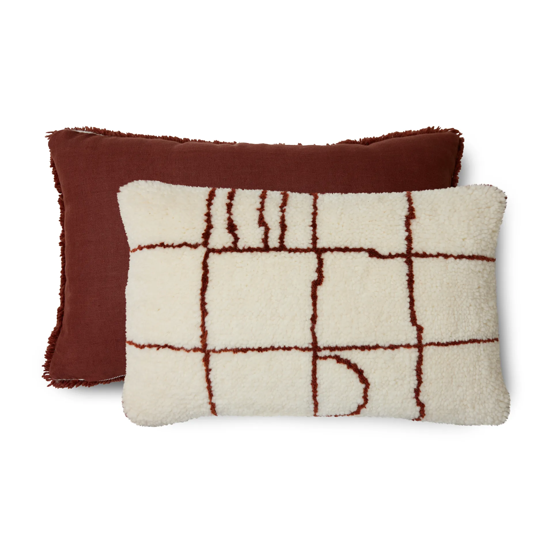 Tyyny 60x40 cm Villa, Punainen-crème HKliving