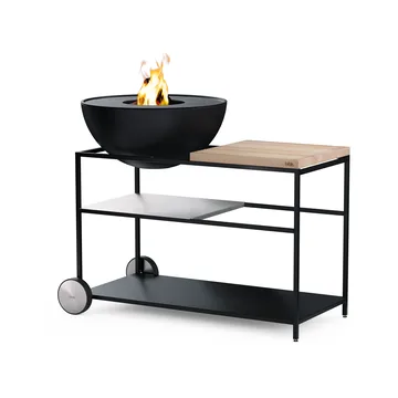 FIRE KITCHEN pyörät ulkokeittiöön - Musta, 2 kpl - Höfats