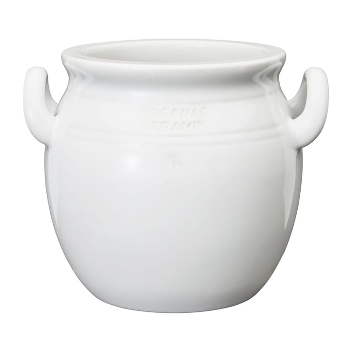 Höganäs Keramik -ruukku 1 L, Valkoinen Höganäs Keramik