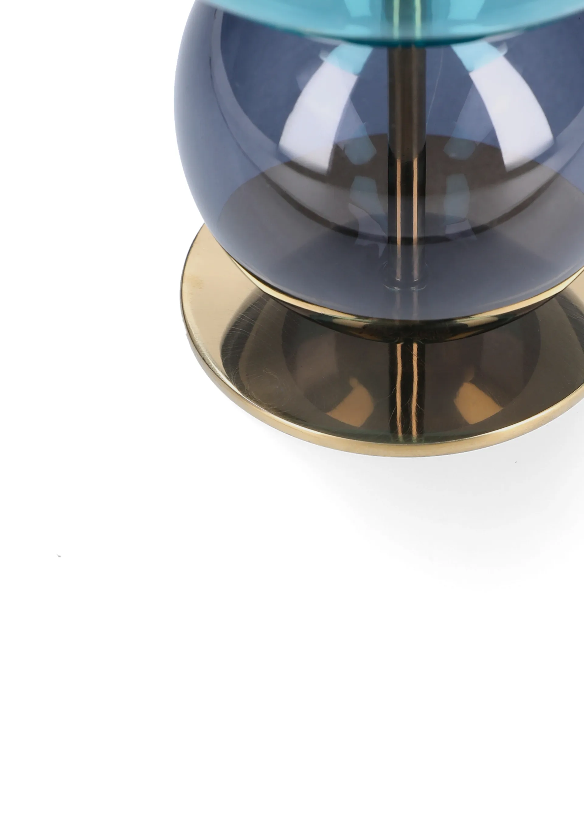 Bubble kynttilänjalka 14 cm, Blå-smoke Holmegaard