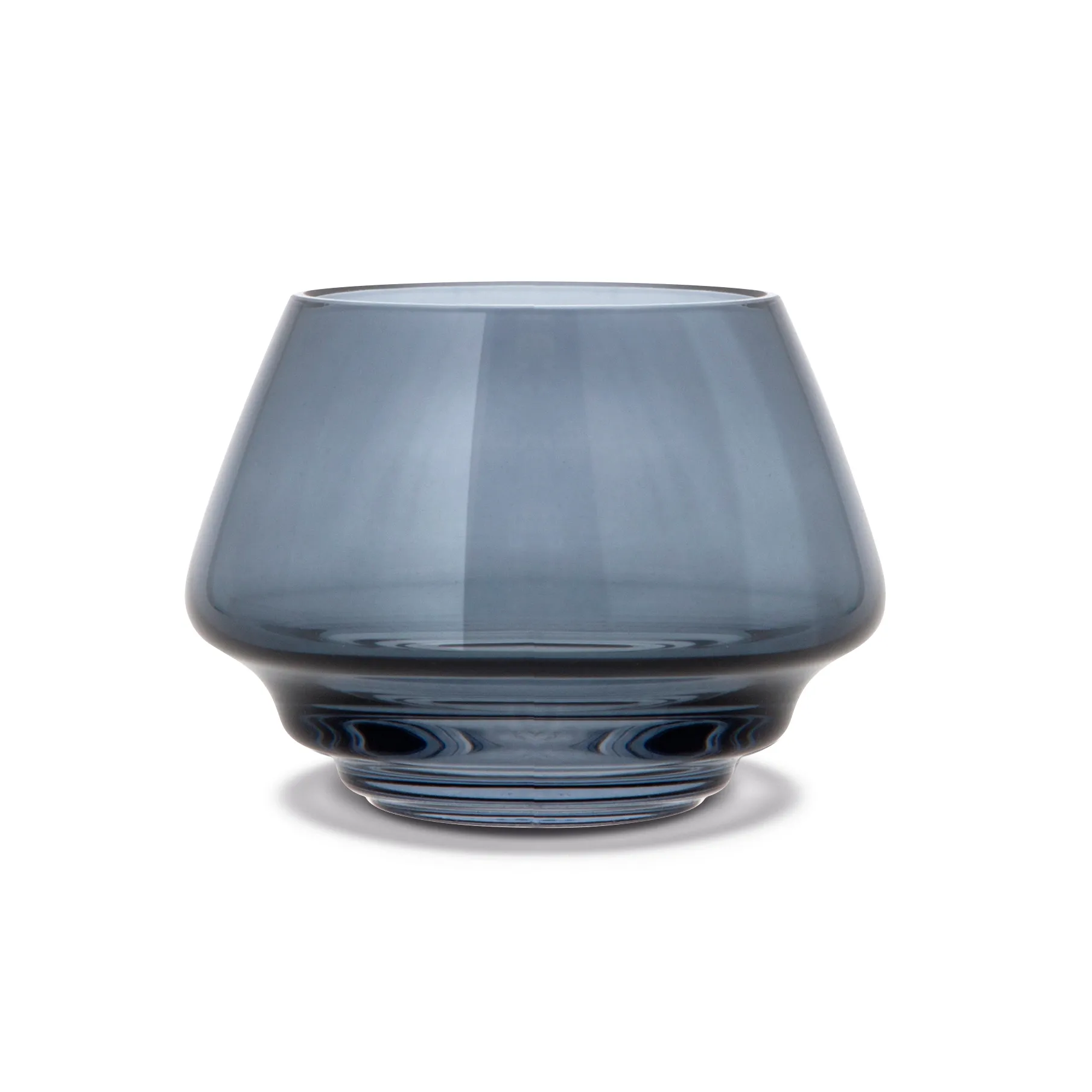 Flow kynttilälyhty Ø 10 cm, Sininen Holmegaard
