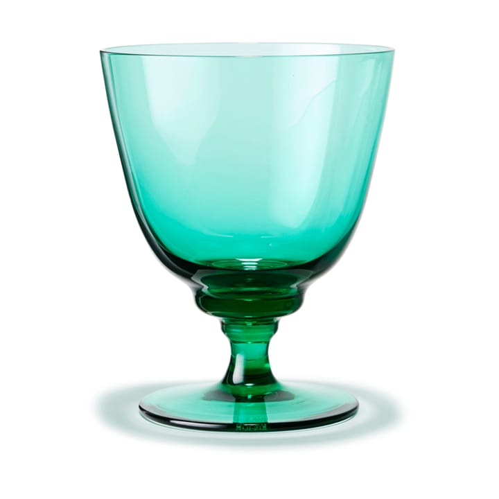 Flow lasi jalalla 35 cl, Emerald green Holmegaard