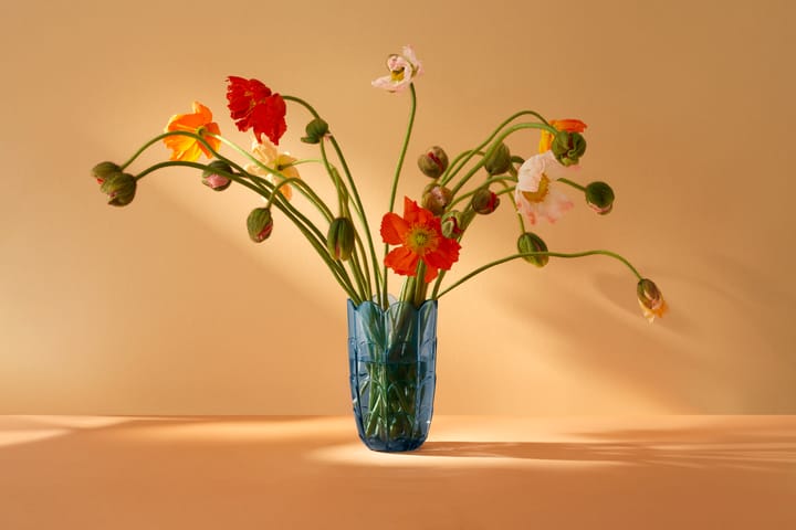 Lily vaasi K19 cm, Blue iris Holmegaard