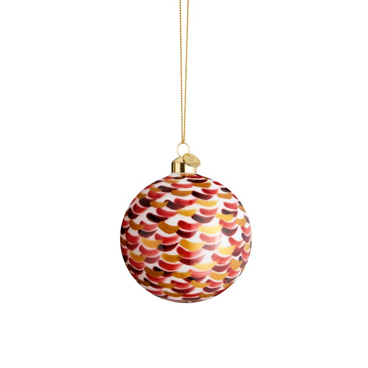 Souvenir joulupallo siveltimenveto Ø 8 cm, Punainen Holmegaard