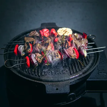 Hot Wok grillipannu valurauta - 32,5 cm - Hot Wok