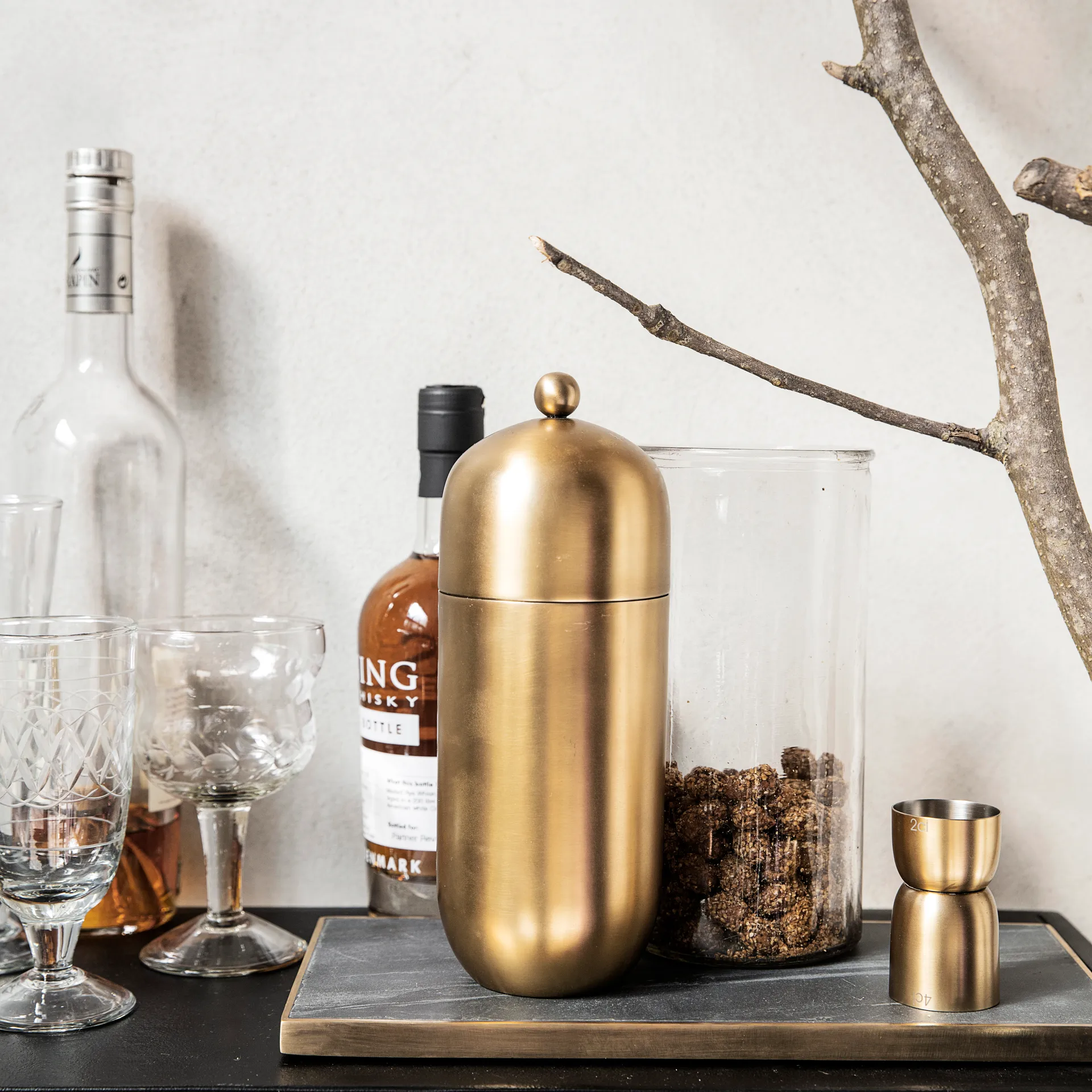 Alir cocktailshaker, messinki House Doctor
